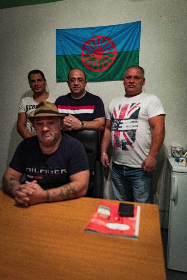 Chanov Sedící: Peter Bažo, stojící zleva: Radek Šváb, František Nistor a Roman Šváb