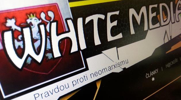 Titulní stránka neonacistického webu White Media. (FOTO: Zdeněk Ryšavý)