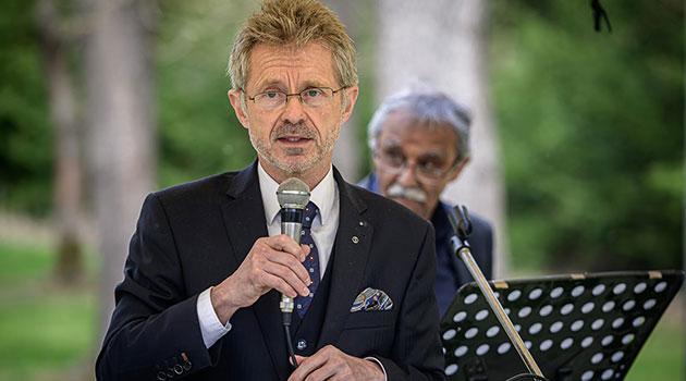 Miloš Vystrčil 8. 5. 2022 v Letech u Písku (FOTO: Petr Zewlakk Vrabec)