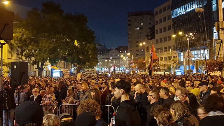 14 October 2022 demonstration Bratislava