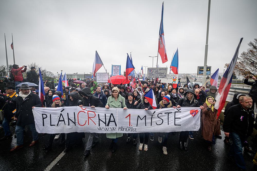 Pochod na Českou televizi 17. 11. 2022 (FOTO: Petr Zewlakk Vrabec)