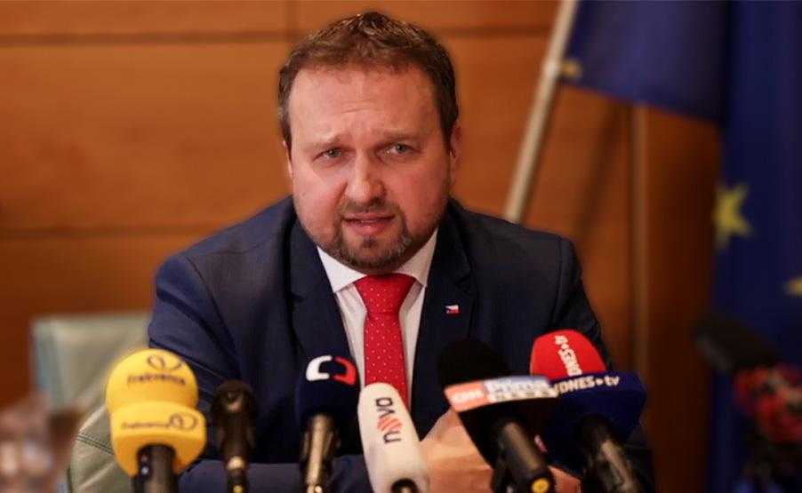 Ministr práce a sociálních věcí 16. 1. 2023 na tiskové konferenci (FOTO: Repro video MPSV)