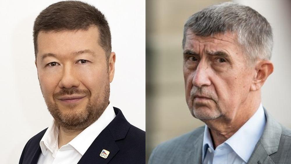 Tomio Okamura a Andrej Babiš (Koláž: Romea.cz)