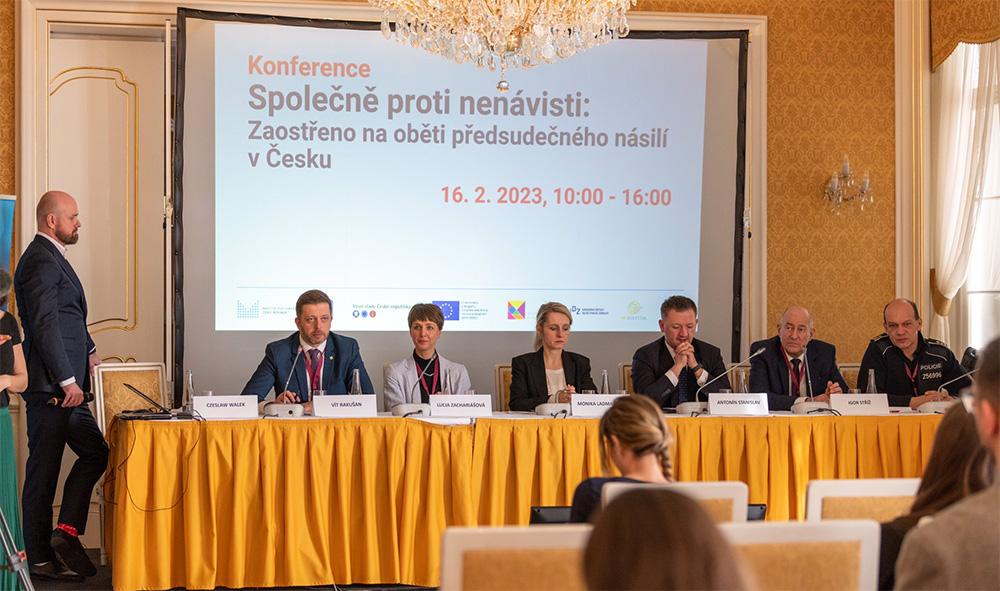 Konference Společně proti nenávisti: Zaostřeno na oběti předsudečného násilí, 16.února 2023 (FOTO: In Iustitia)