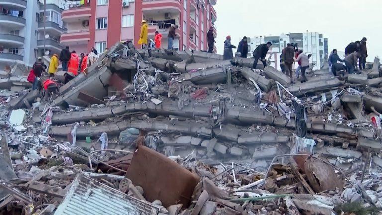 Zemětřesení v Turecku a Sýrii - únor 2023 (FOTO: Repro video