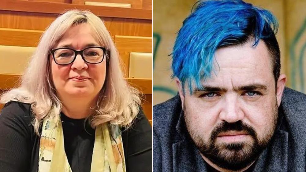 Czech Senator Jana Zwyrtek Hamplová (left) and Pavel Novotný, mayor of Řeporyje (Collage: Romea.cz)