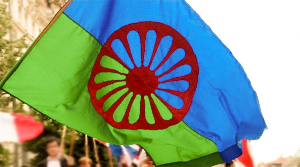 The Romani flag.