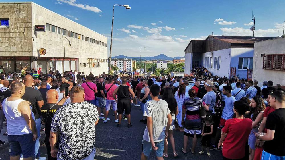 Shromáždění v Krupce, 18. 7. 2023 (FOTO: Miroslav Brož)