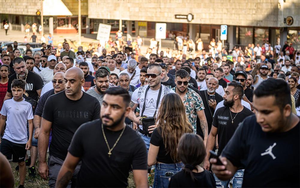 Demonstrace Romů v Krupce, 18. 7. 2023 (FOTO: Petr Zewlakk Vrabec)