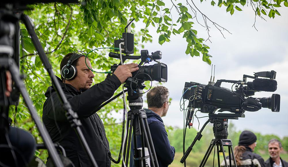 František Bikár, kameraman a šéf ROMEA TV (FOTO: Petr Zewlakk Vrabec)