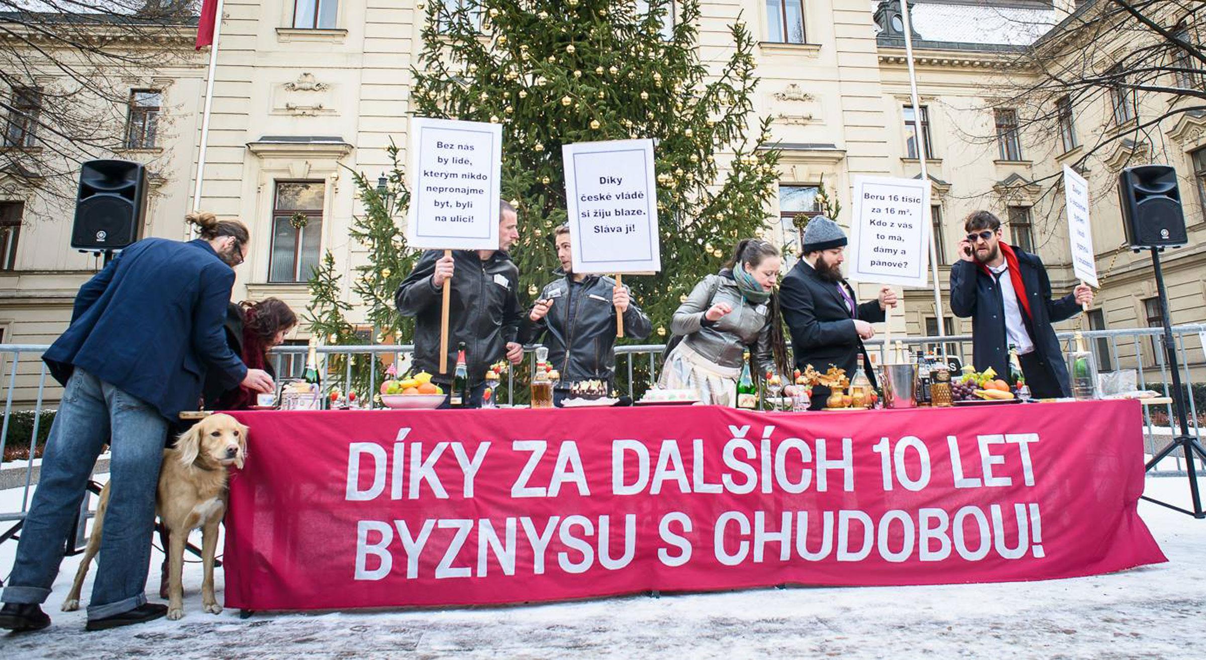 Happening Platformy pro sociální bydlení (FOTO: Petr Zewlakk Vrabec)