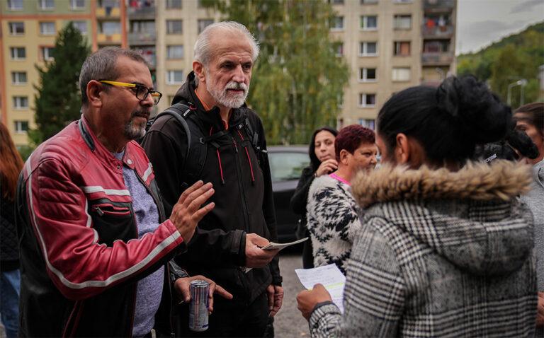 Karel Karika na ústeckém sídlišti Mojžíř, 12. 10. 2023 (FOTO: Lukáš Cirok)