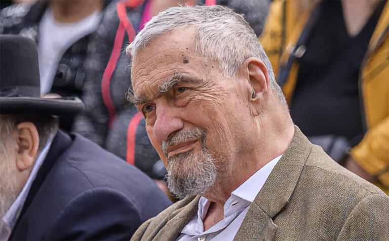 Karel Schwarzenberg během pietního aktu v Letech u Písku, 14. 5. 2023 (FOTO: Petr Zewlakk Vrabec)