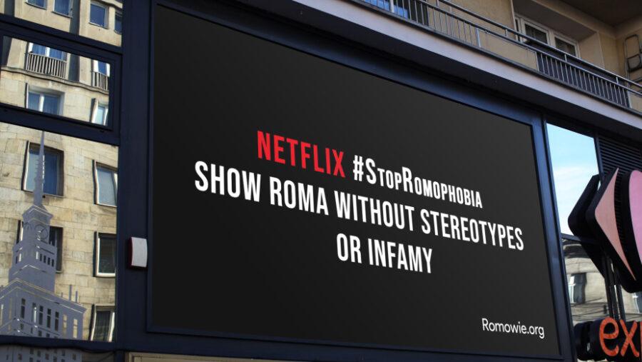 Billboard umístěný ve Varšavě v rámci kampaně Stop Romofobie  (FOTO: Se svolením Centrální rady Romů v Polsku, Publicis Group)
