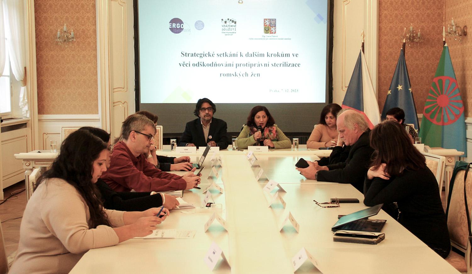 Strategické setkání k odškodňování obětí protiprávních sterilizací, 7. 12. 2023 (FOTO: Anna Kociánová)