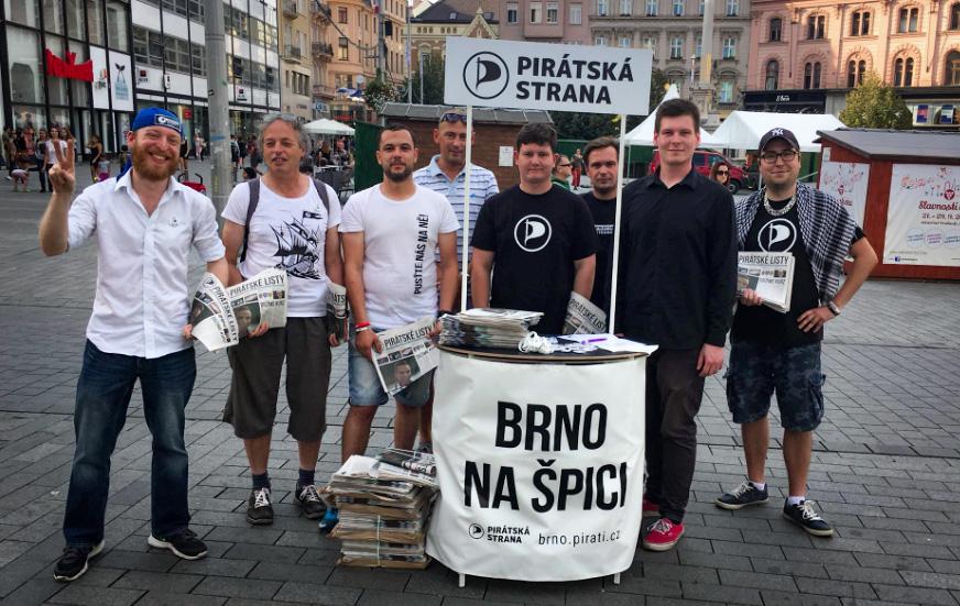 Česká pirátská strana v Brně (FOTO: Magdaléna Škapová, Česká pirátská strana – Jihomoravský kraj)