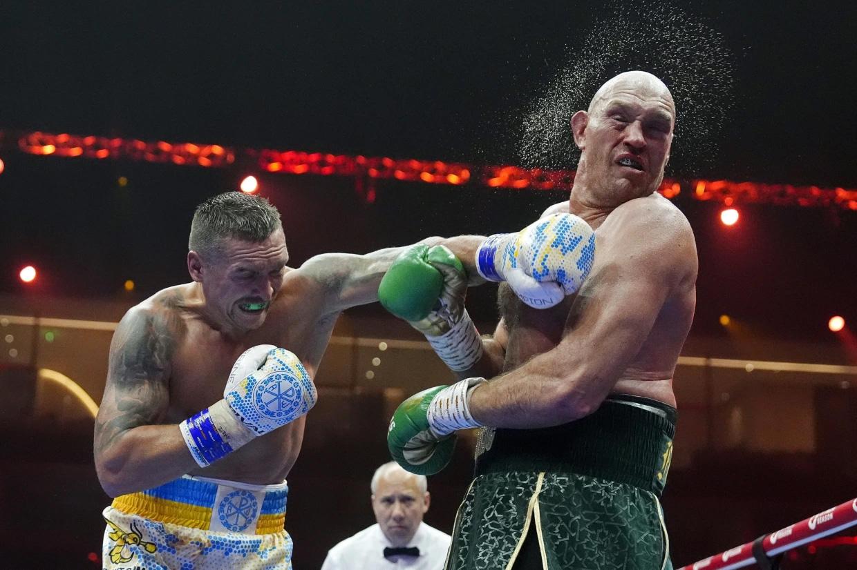 Ukrajinský boxer Oleksandr Usyk a Tysona Furyho, 19. 5. 2024