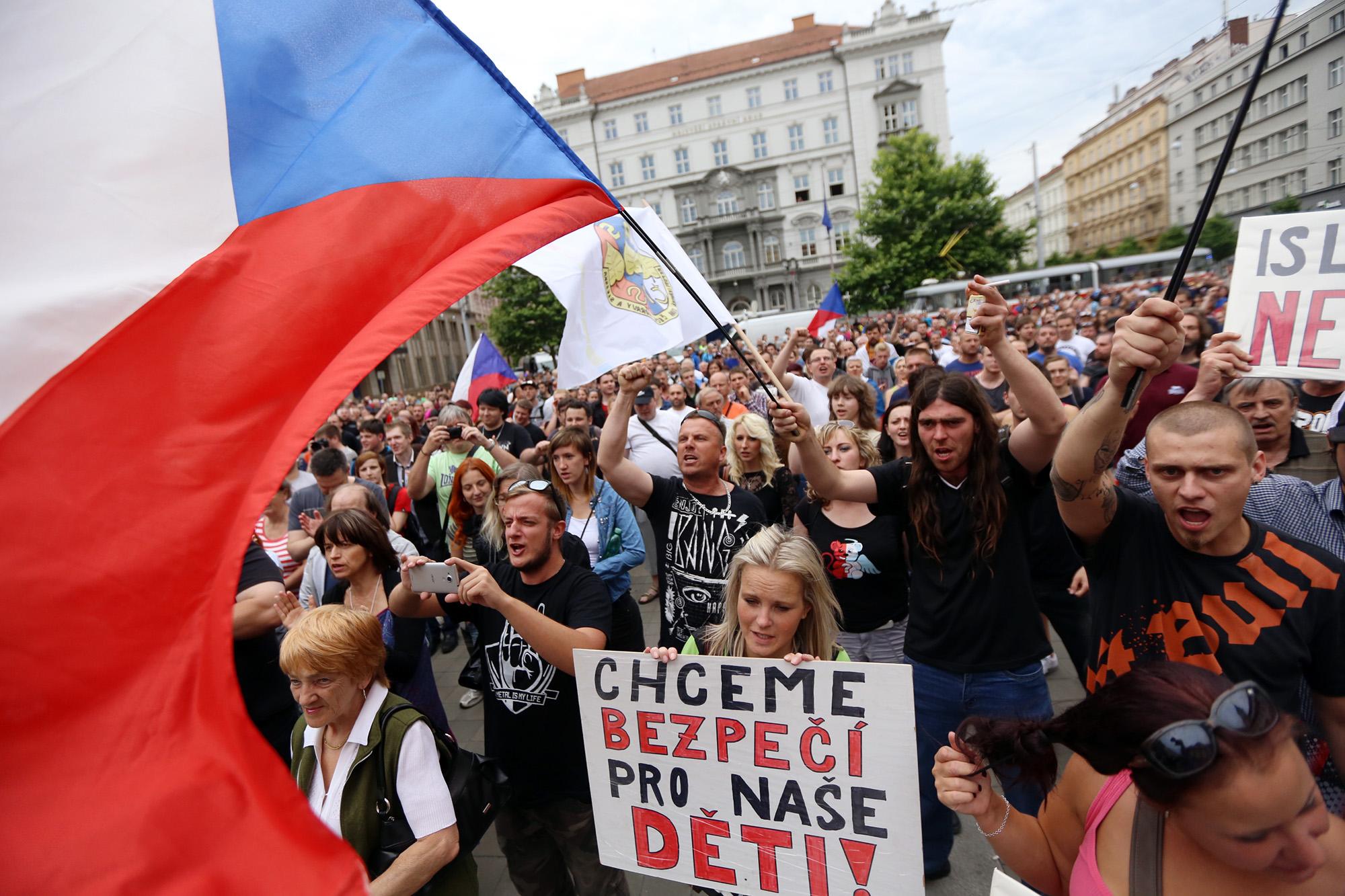 Demonstrace v Brně (Ilustrační FOTO: Jiří Salik Sláma)