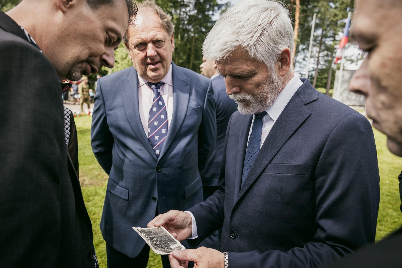 Prezident Petr Pavel se zúčastnil pietního shromáždění k  82. výročí vyhlazení osady Ležáky, 23. června 2024 (FOTO: Zuzana Bönisch)