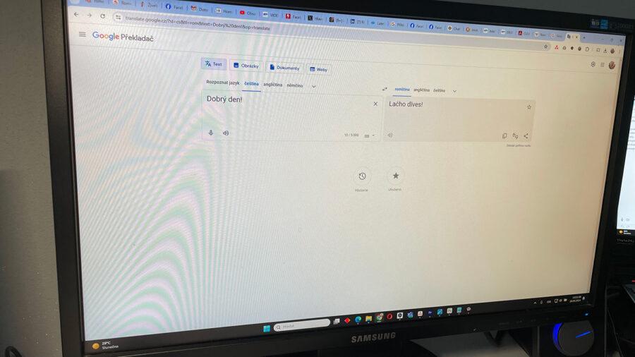 Překladač od společnosti Google nově nabízí i romštinu (FOTO: Zdeněk Ryšavý)
