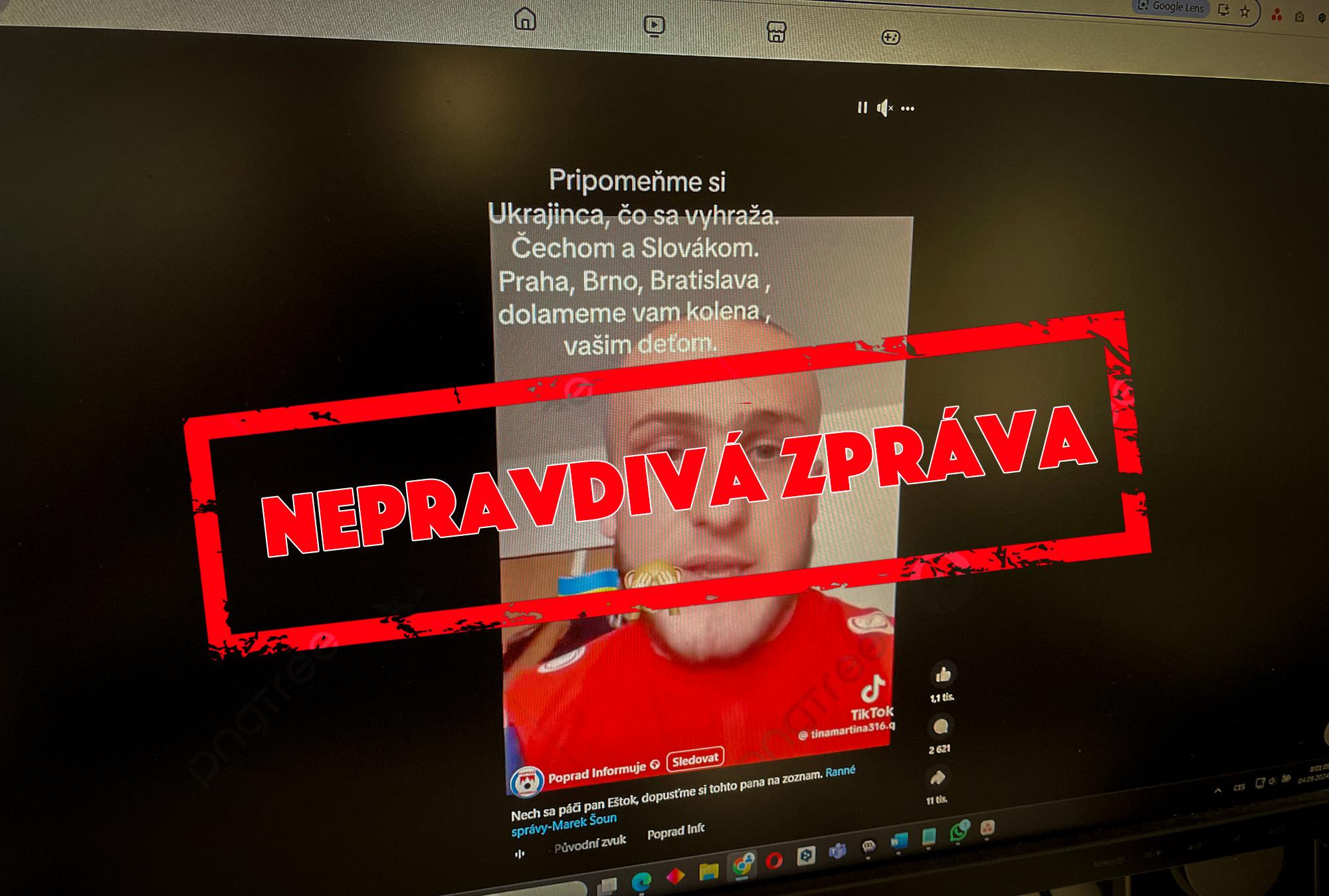 Video s nepravdivou interpretací obsahu (FOTO: Zdeněk Ryšavý)