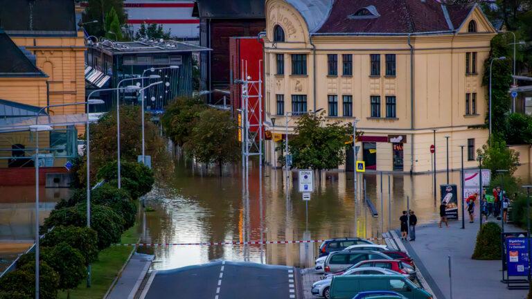 Povodeň v Ostravě, 15. 9. 2024 (FOTO: Miroslav Klempár)