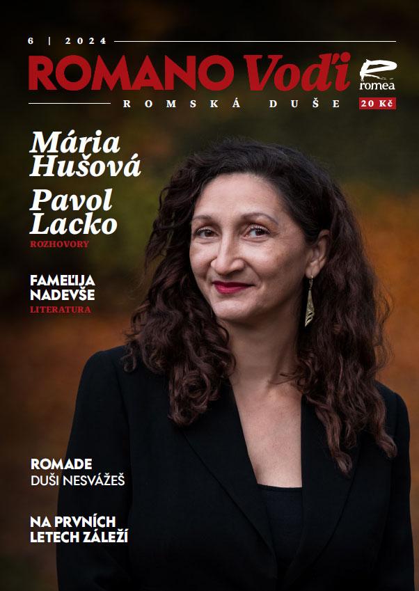 Mária Hušová na titulce Romano voďi 6/2024 (FOTO: Tony Danilov)
