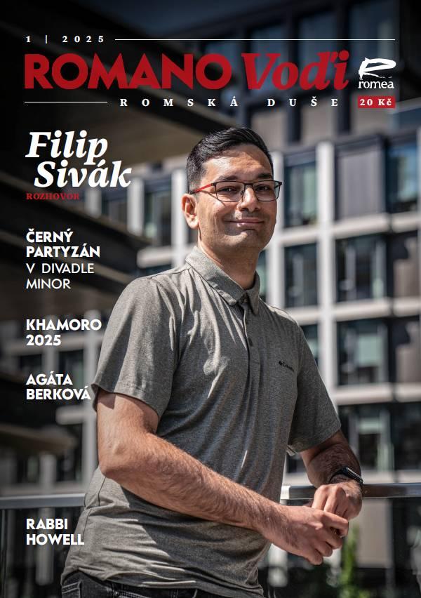 Filip Sivák na titulce Romano voďi 1/2025 (FOTO: Lukáš Cirok)