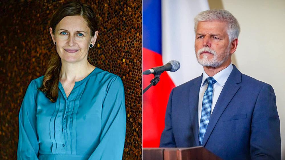 Zmocněnkyně pro lidská práva Klára Laurenčíková (FOTO: Petr Zewlakk Vrabec) a prezident Petr Pavel (FOTO: Kancelář prezidenta ČR)