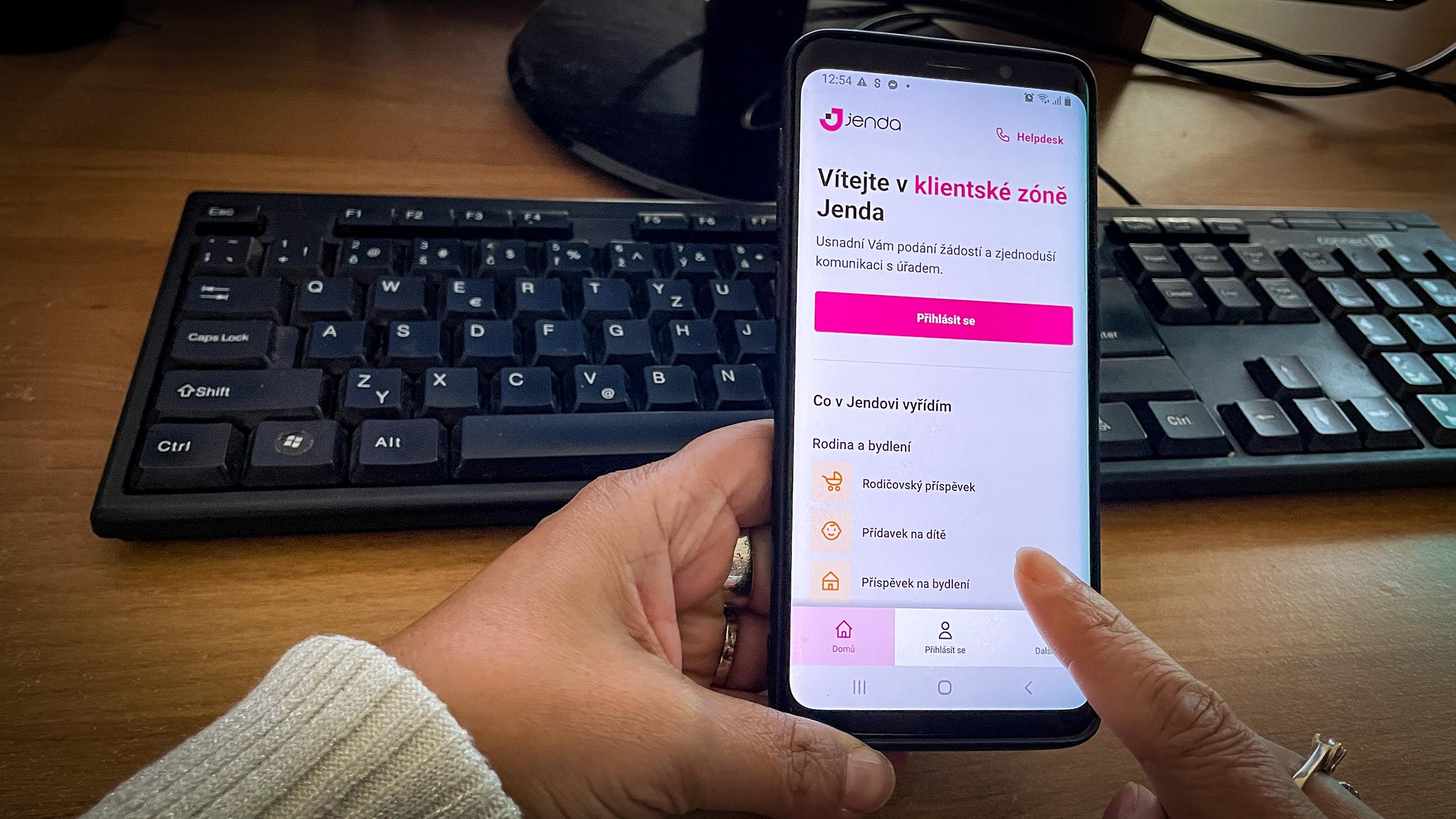 Mobilní aplikace Jenda (FOTO: Zdeněk Ryšavý)