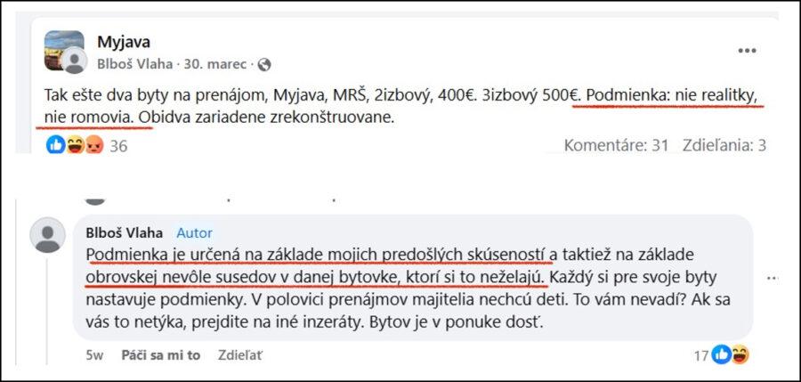 Repro příspěvků z facebookové skupiny, ZDROJ: Sára Danielová